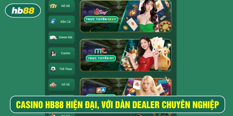Sòng bạc trực tuyến với nhiều sảnh cược luôn sẵn sàng phục vụ người chơi 